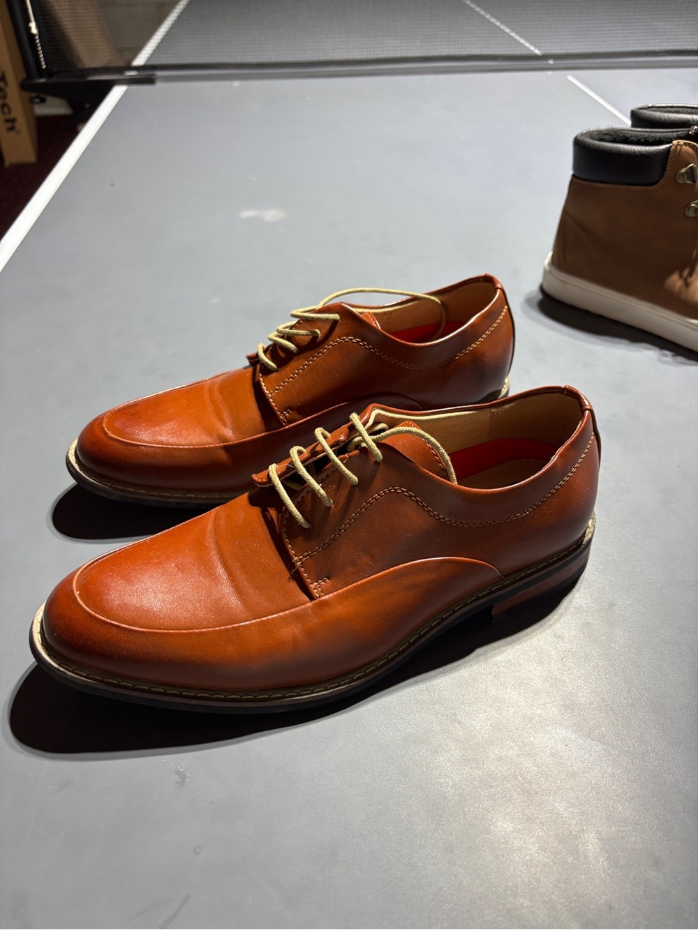 Bruno Marc dress oxford in Tan Brown